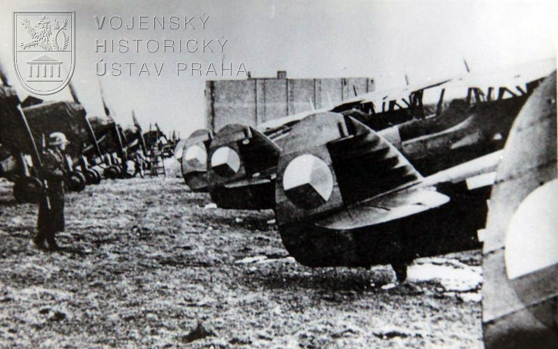 Seized: Czechoslovak Avia B-534 fighters.